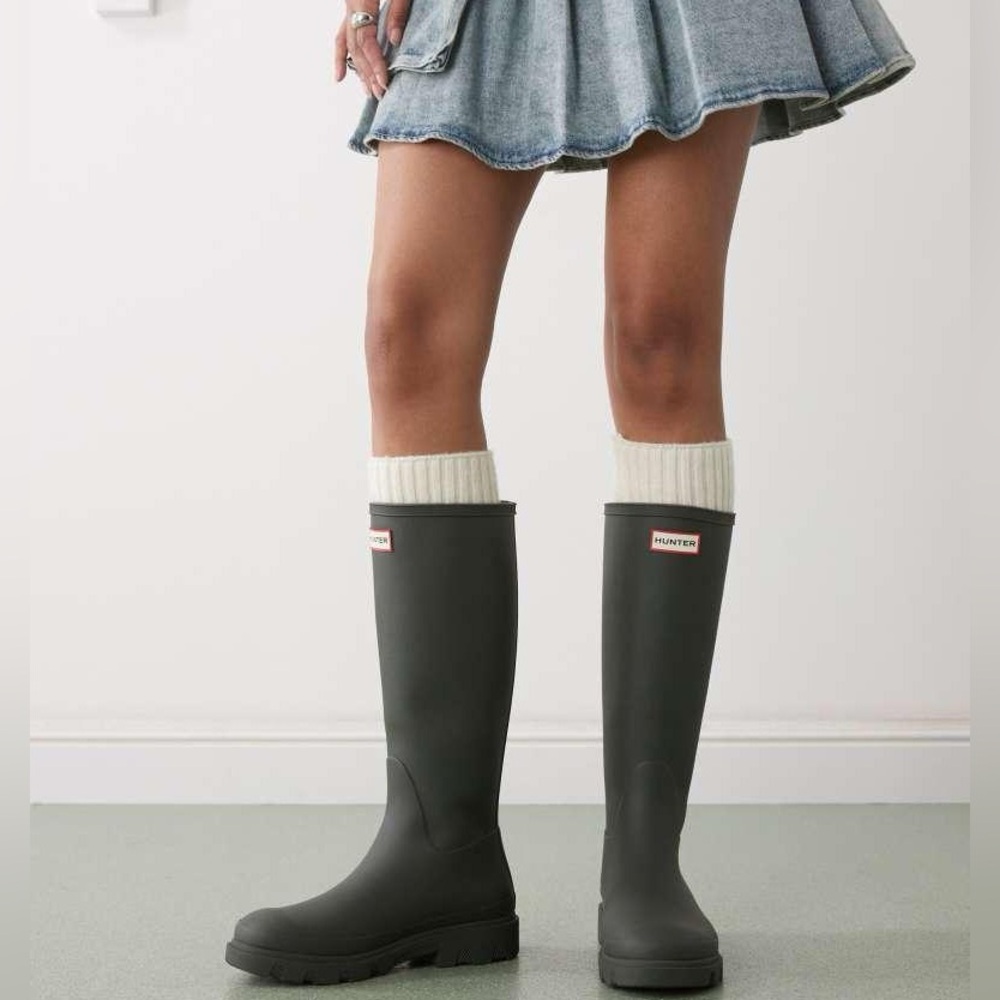 Hunter Olive Green Tall Rain Boots
